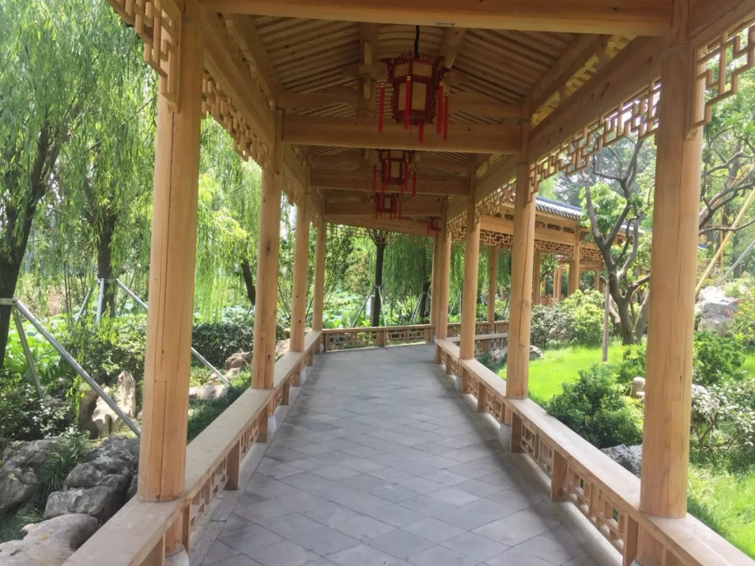 景觀長(zhǎng)廊 古建工程與園林綠化的完美融合